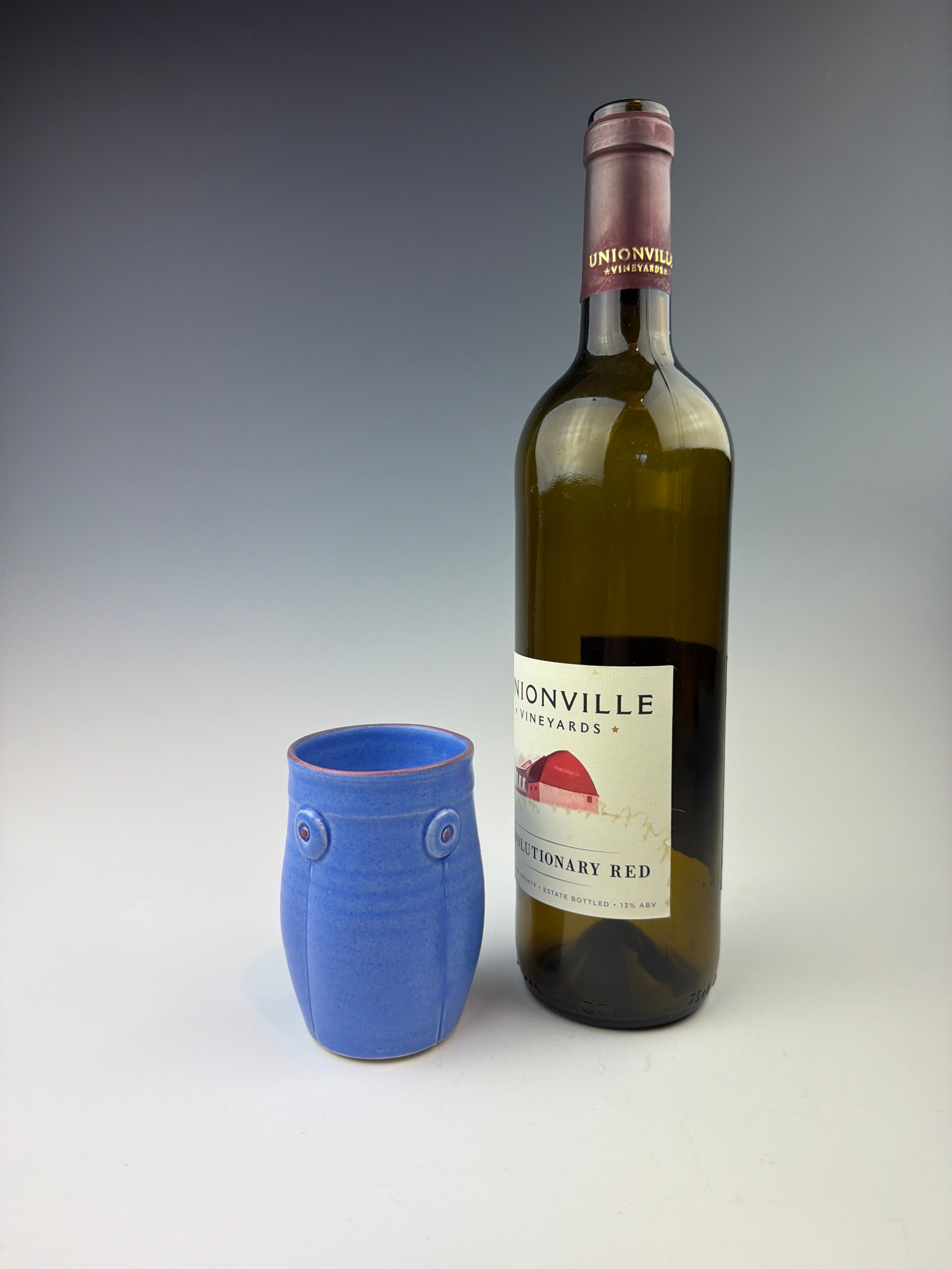 Blue Wine Cup - Heart of the Home Inc