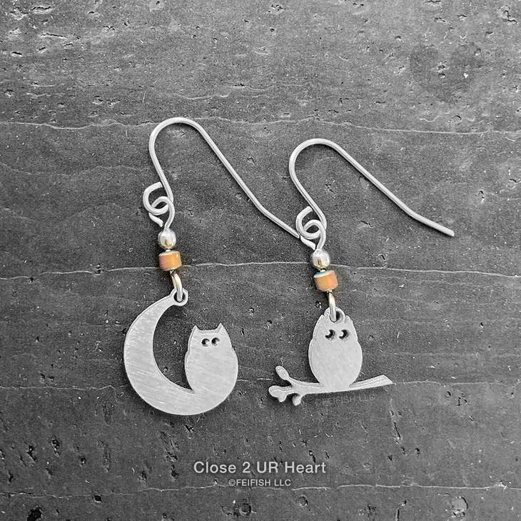 Owl Earrings - Heart of the Home LV