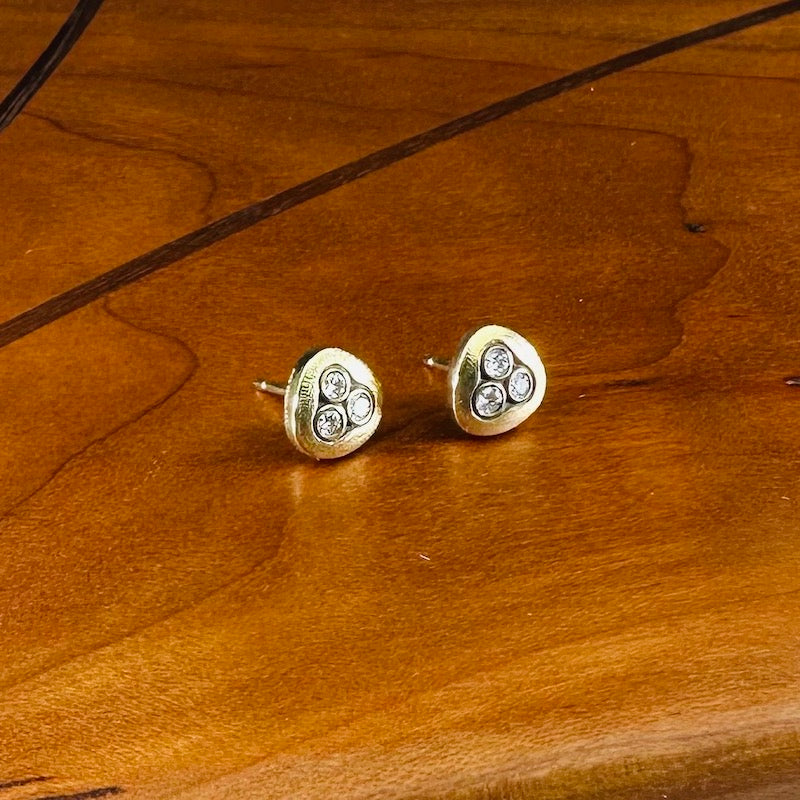 Swirling Water Stud Earrings - Heart of the Home LV