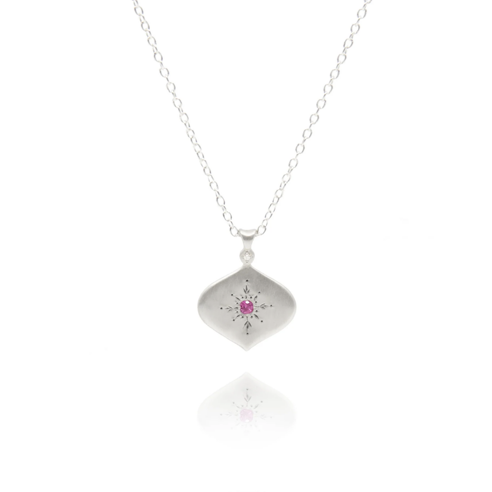 North Star Pink Sapphire Pendant - Heart of the Home LV