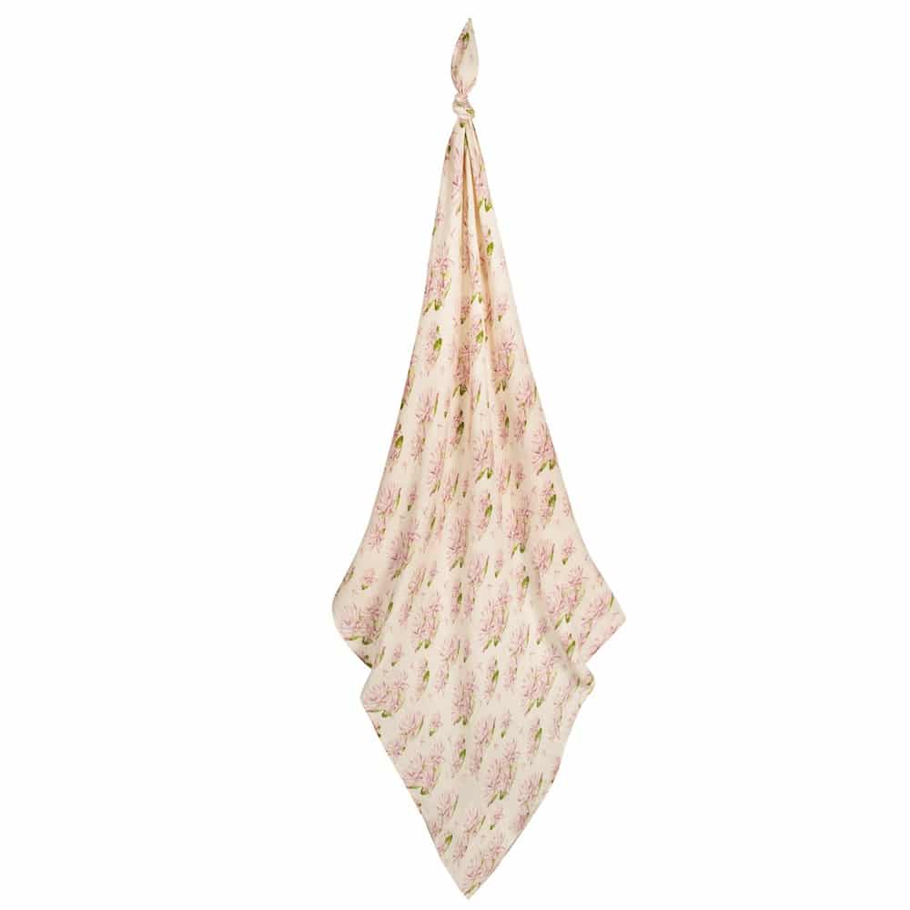 Water Lily Bamboo Swaddle Blanket - Heart of the Home LV