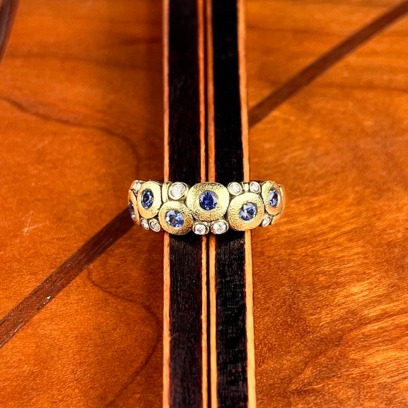 Candy Ring with Blue Sapphires - Heart of the Home LV