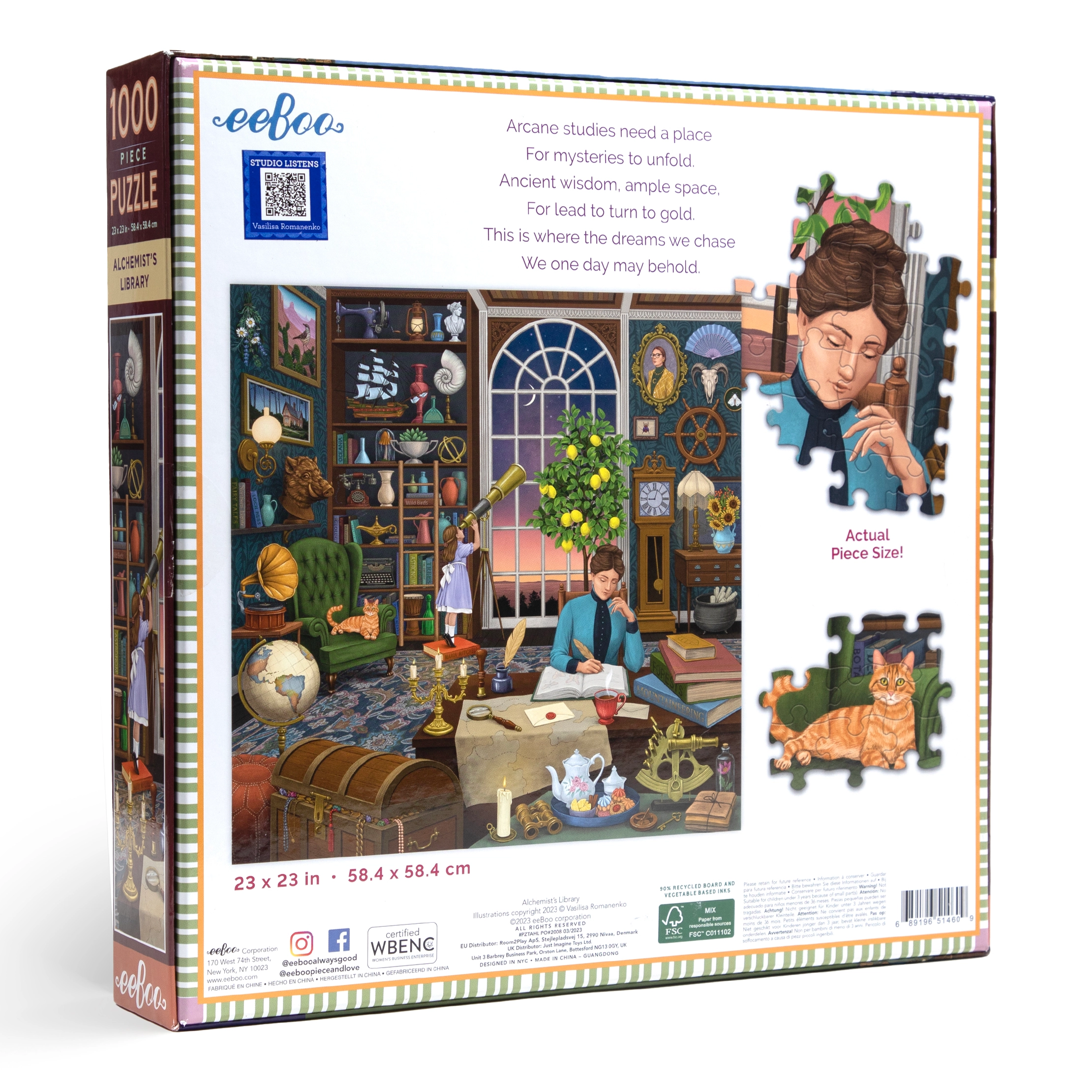 Alchemist's Library 1000 Piece Puzzle - Heart of the Home LV