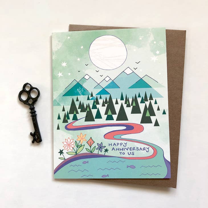 Anniversary Mountains Card - Heart of the Home LV