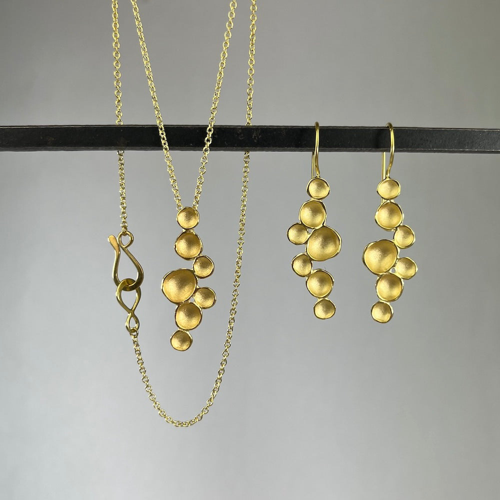 Medium Milky Way Earrings in Vermeil - Heart of the Home PA