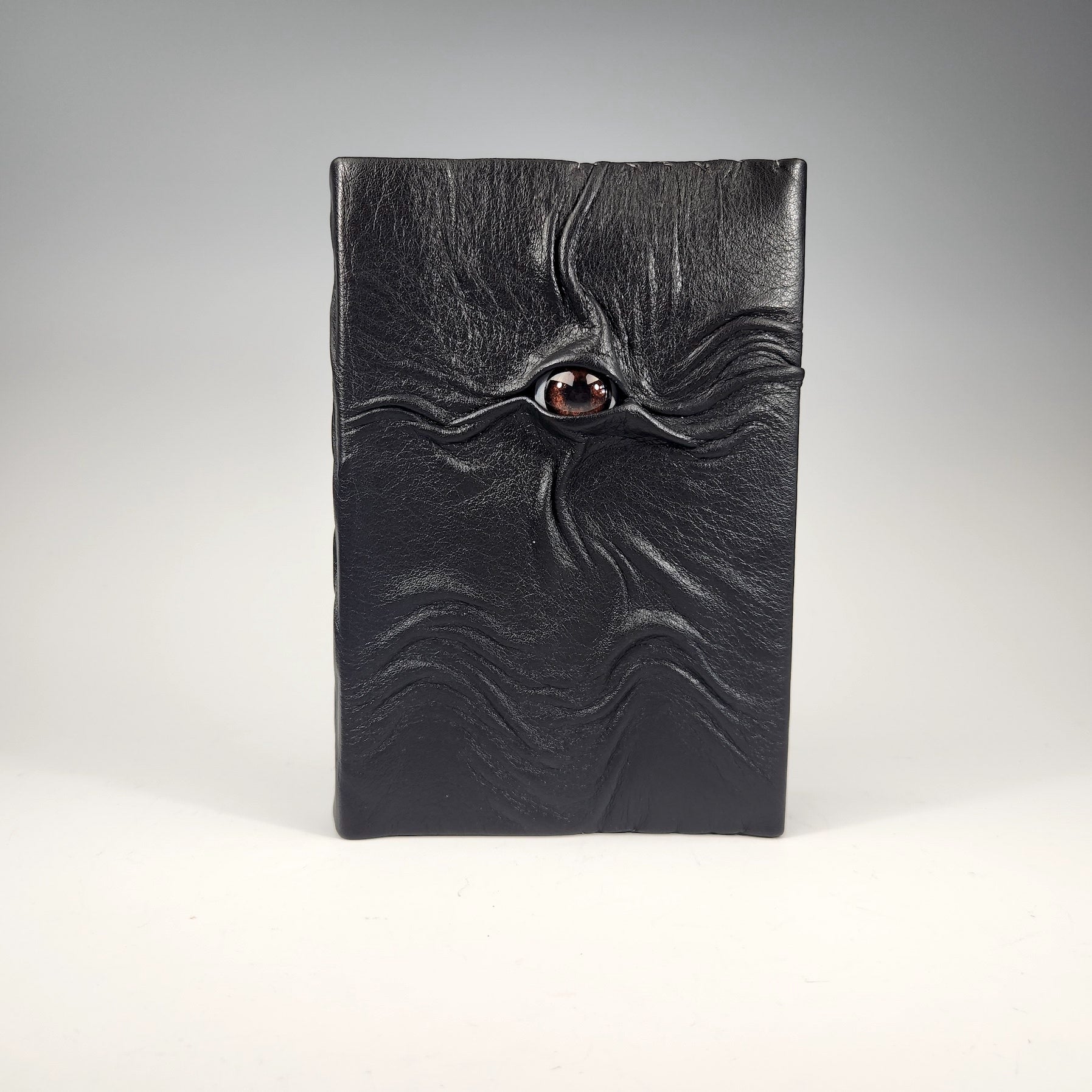 Small Black Leather Journal with Brown Eye - Heart of the Home LV