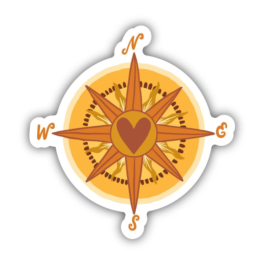 Compass Nature Vinyl Sticker - Heart of the Home LV