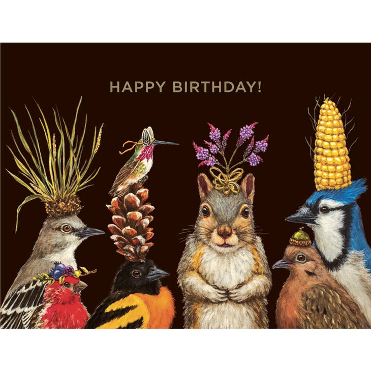 Squirrel And Friends Birthday Card - Heart of the Home LV