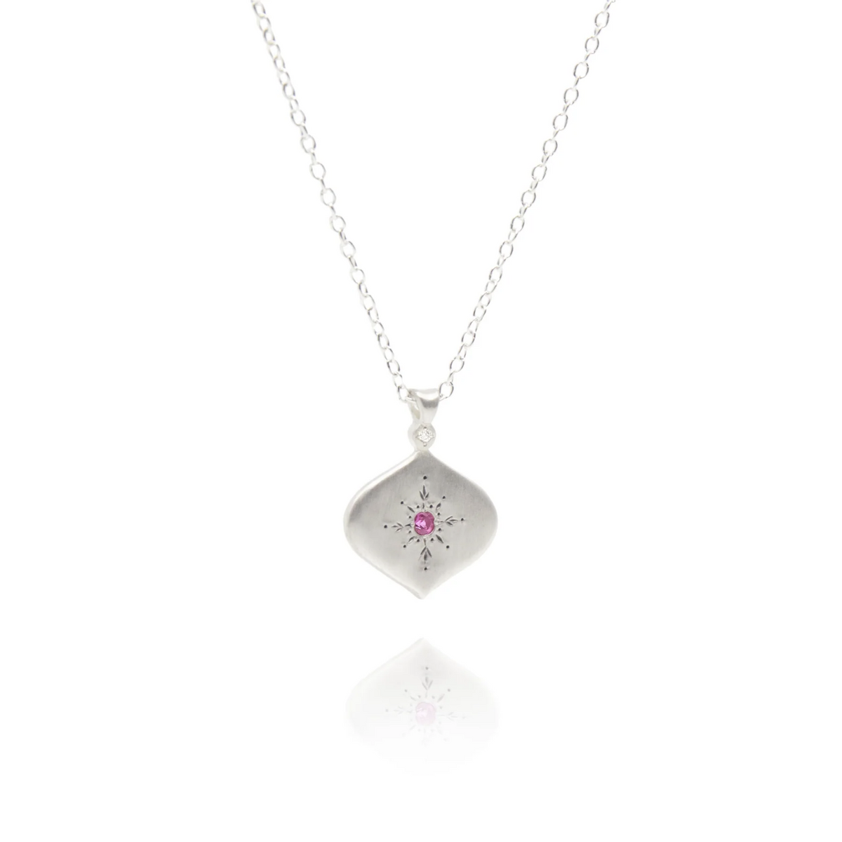 North Star Pink Sapphire Pendant - Heart of the Home LV