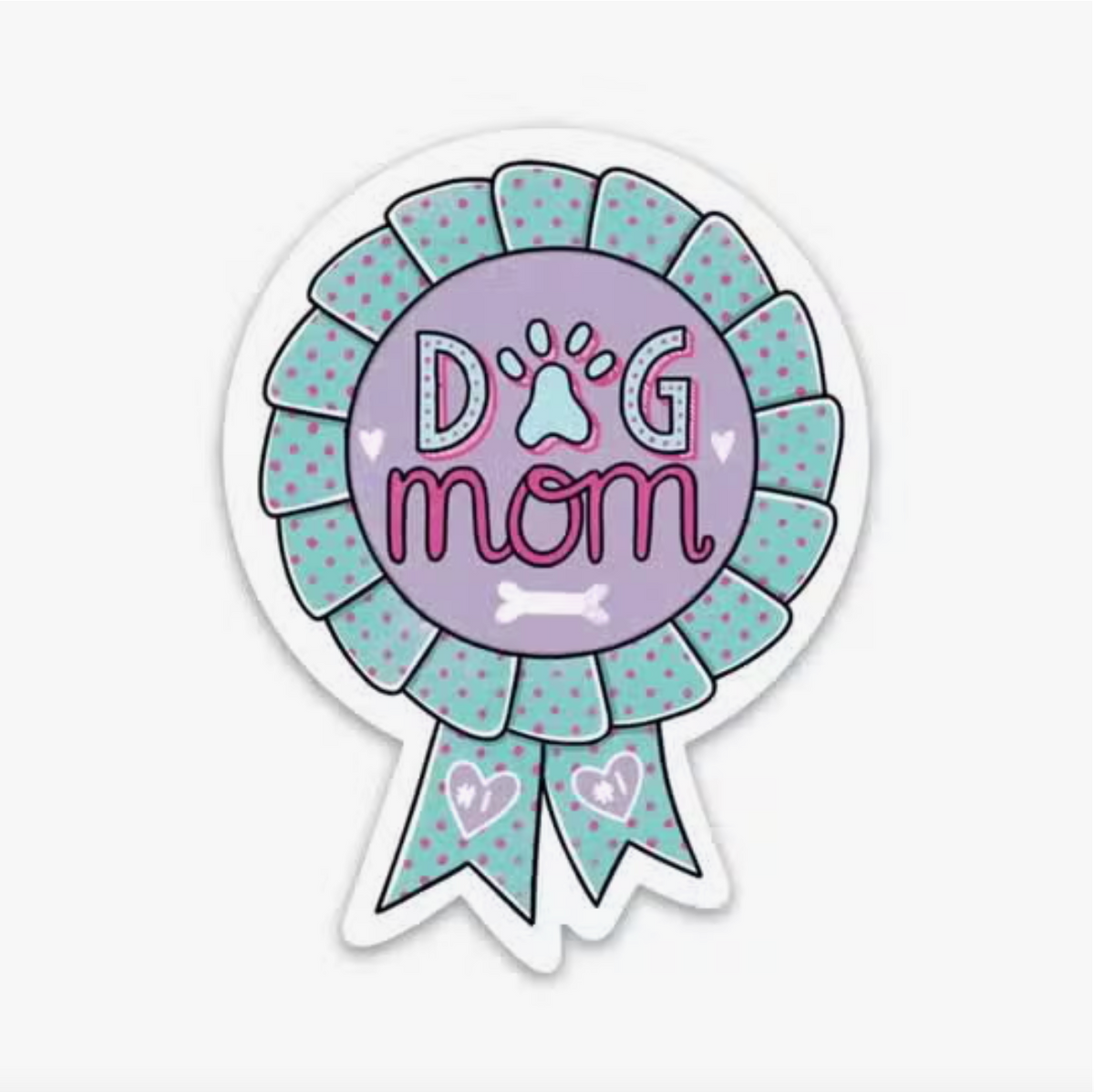 &quot;Dog Mom&quot; Vinyl Sticker - Heart of the Home LV
