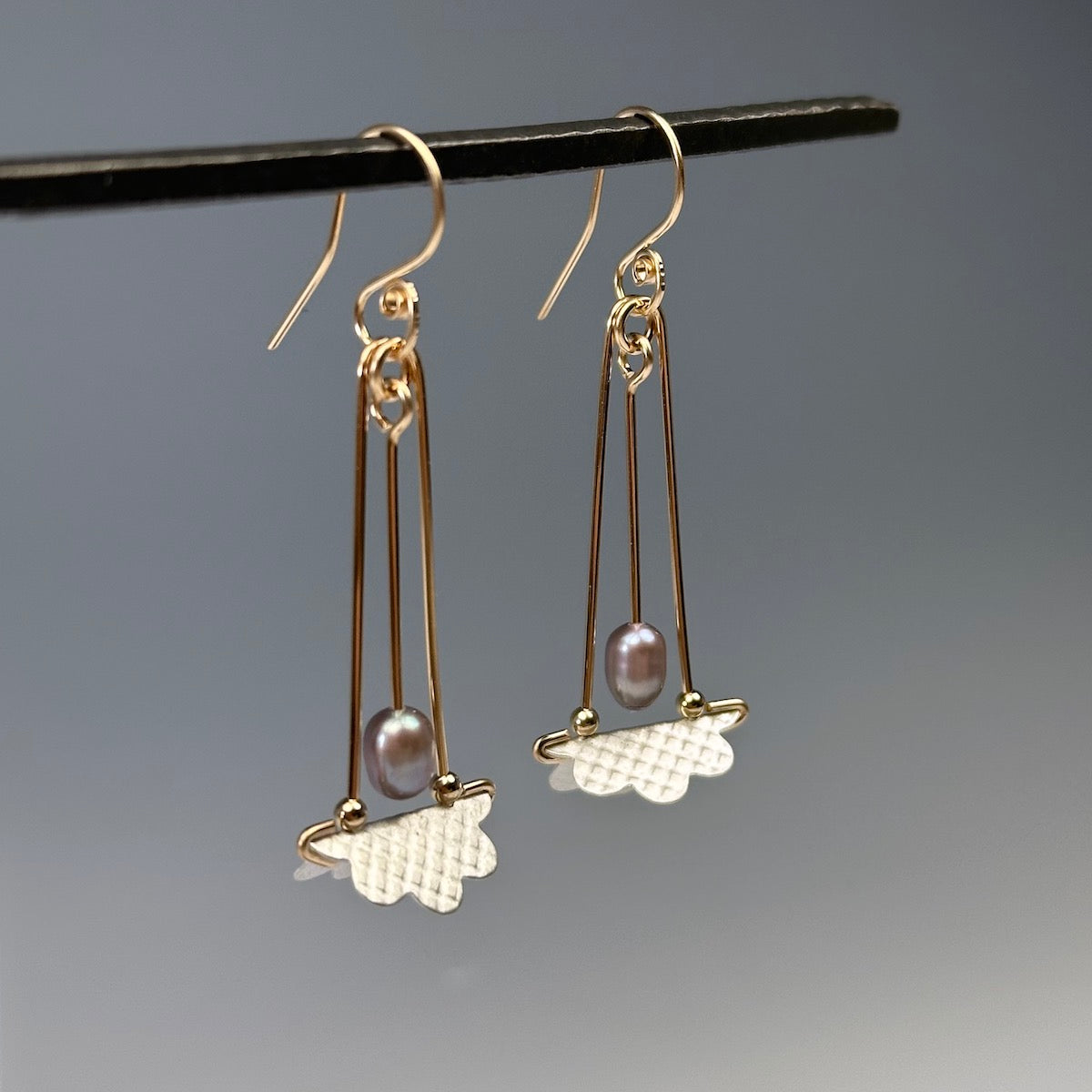 Every Cloud Has a Silver Lining Earrings - Heart of the Home Inc