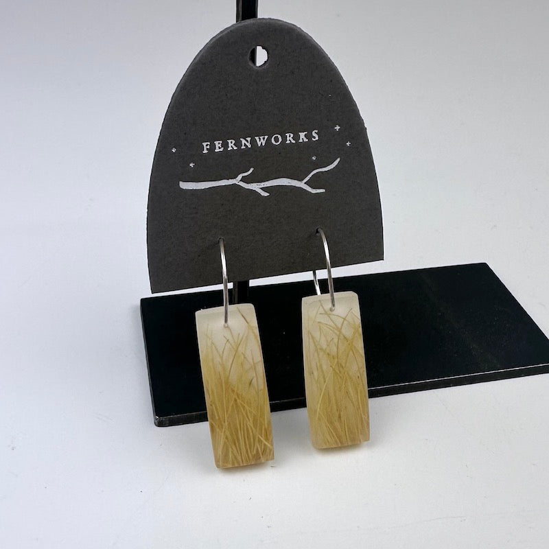 Dried Grass Earrings - Heart of the Home Inc