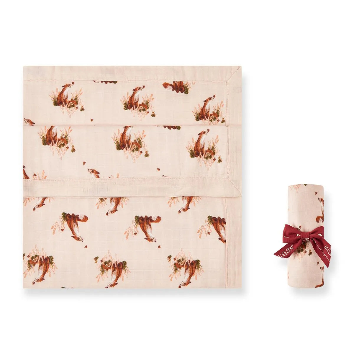 Floral Fox Big Lovey Blanket - Heart of the Home Inc