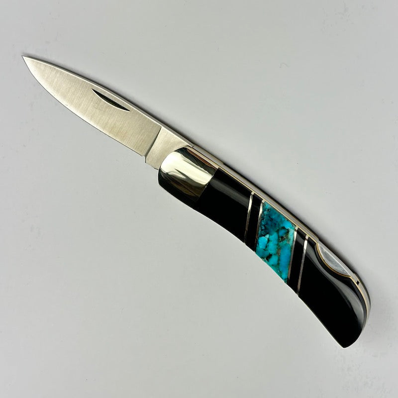 Turquoise 3" Lock Back Knife - Heart of the Home Inc