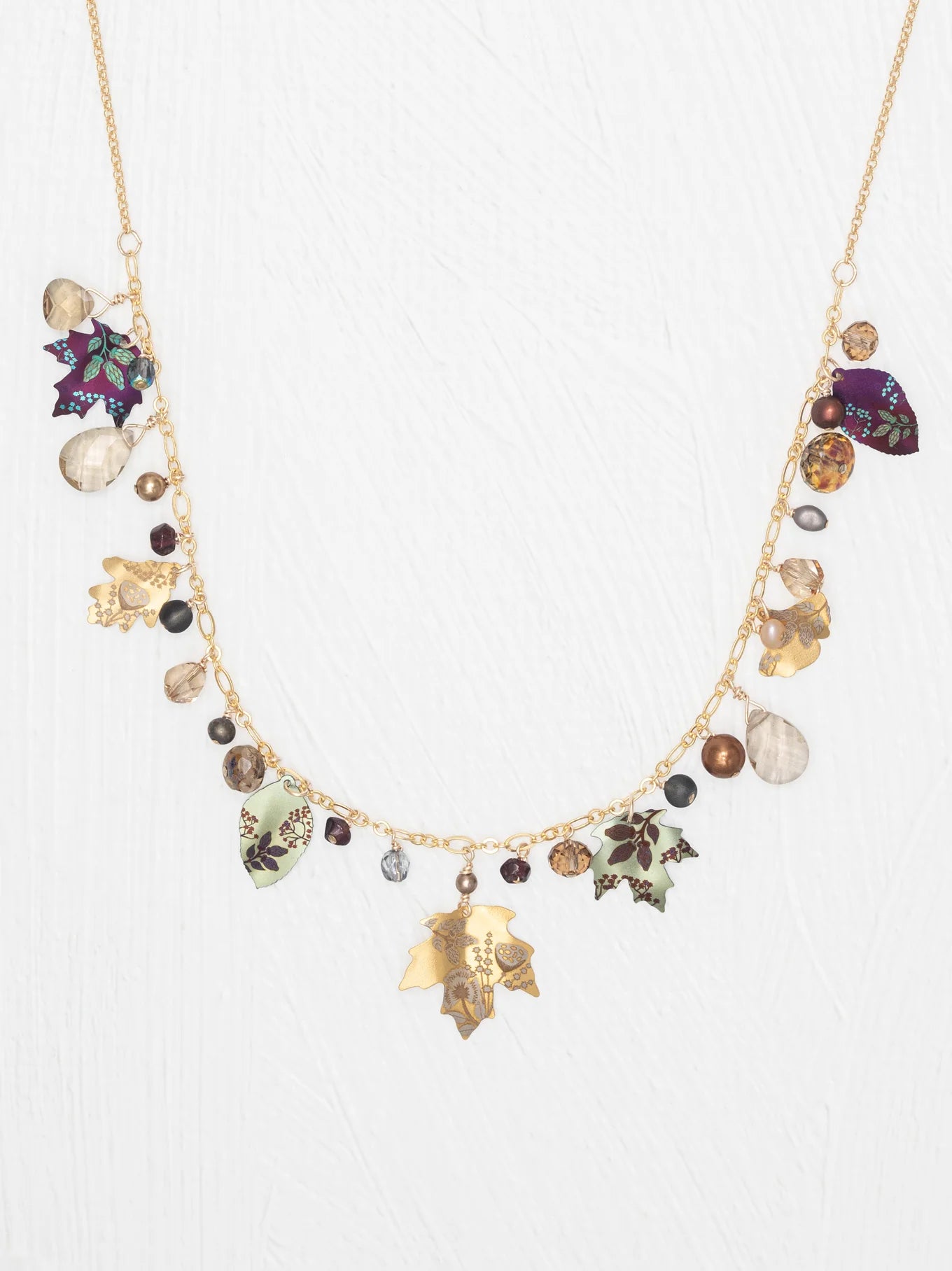 Falling Leaves Necklace - Heart of the Home Inc