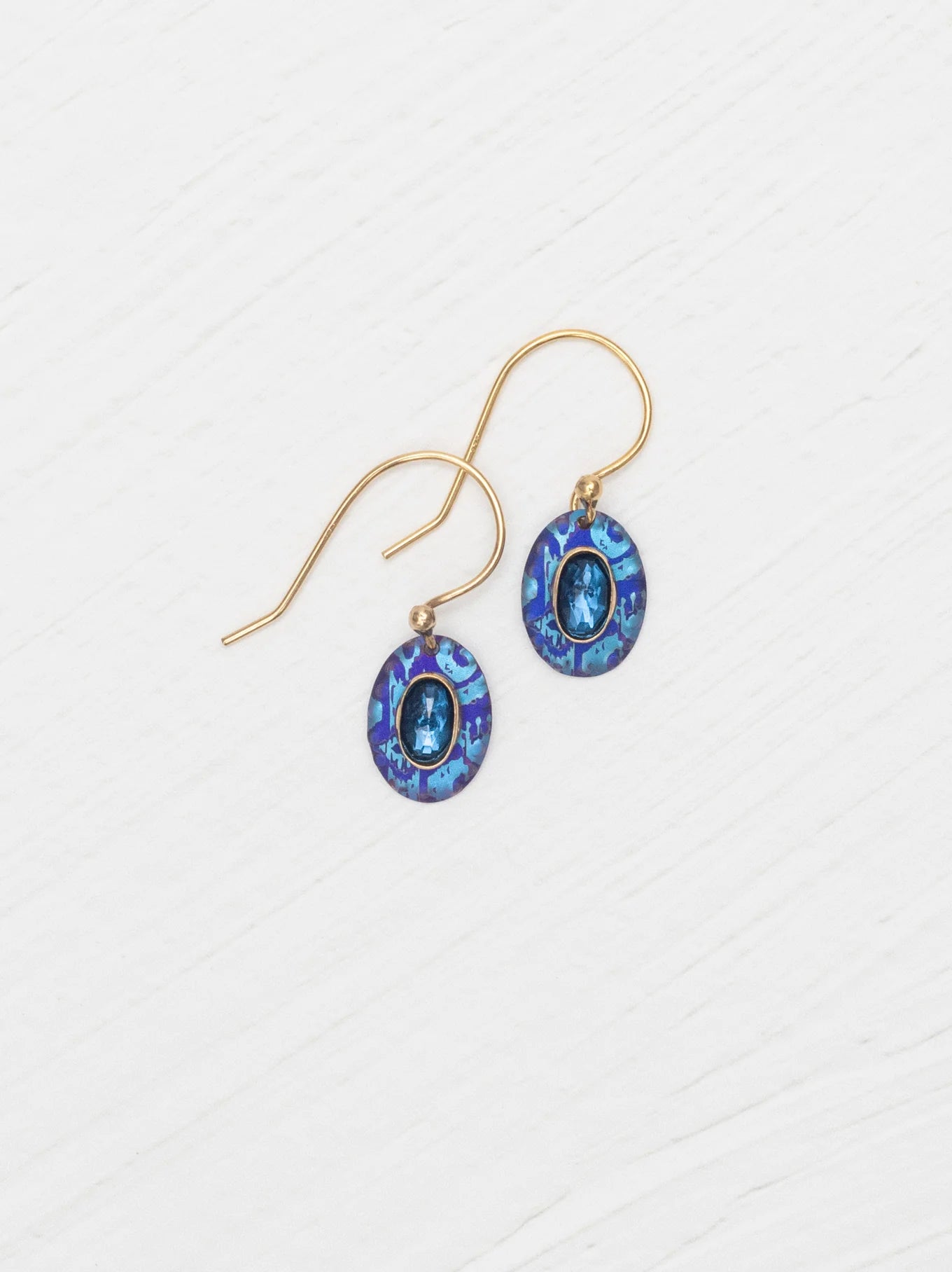Gracie Earrings in "Sapphire Blue" - Heart of the Home Inc