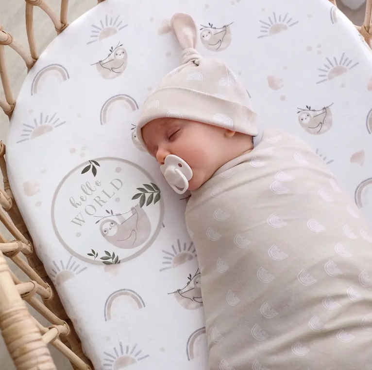 Hello World Gift Set - Tan Rainbows - Heart of the Home Inc