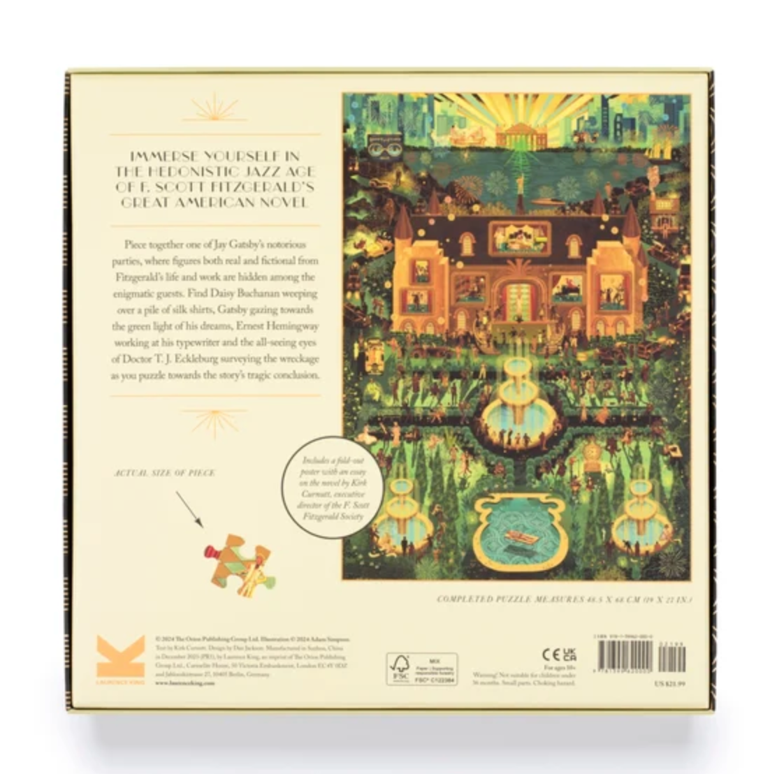 The World Of The Great Gatsby 1000 Piece Puzzle - Heart of the Home Inc