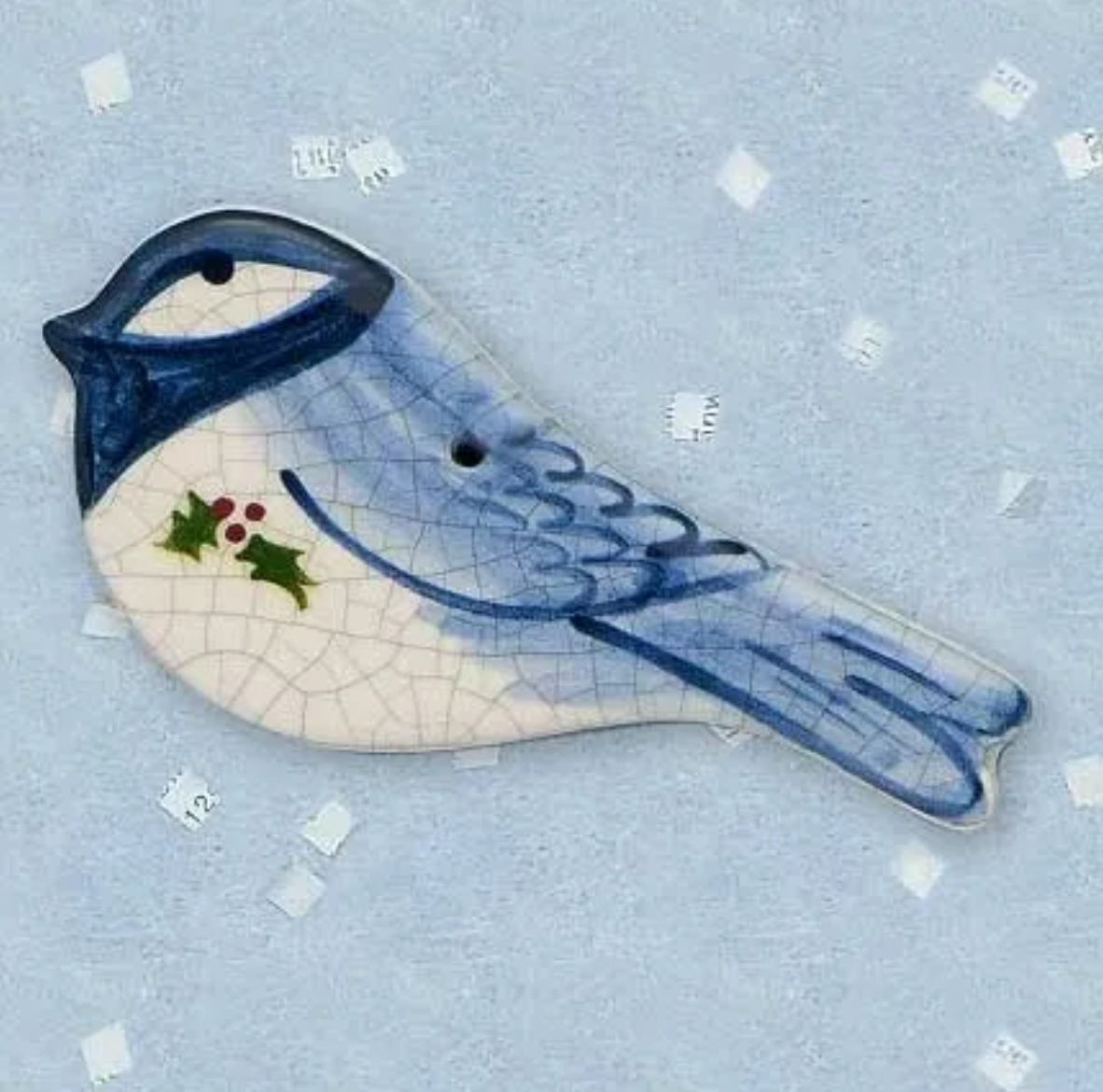 Chickadee Ceramic Ornament - Heart of the Home Inc