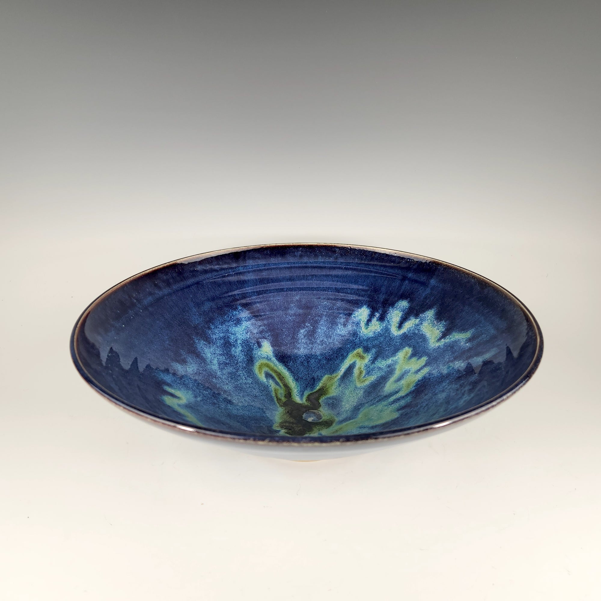 Small Serving Bowl in Water Blue (one of a kind) - Heart of the Home LV