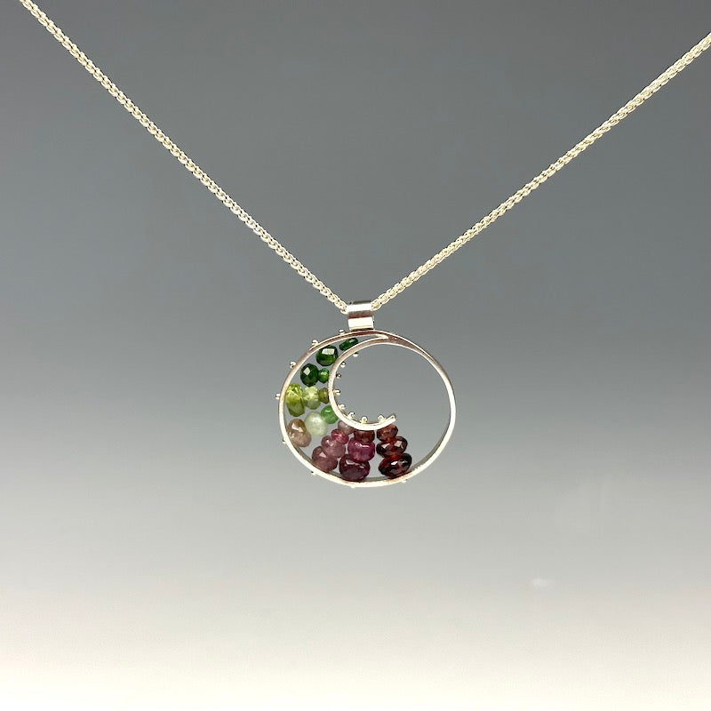 Large Spiral Necklace in Watermelon - Heart of the Home LV