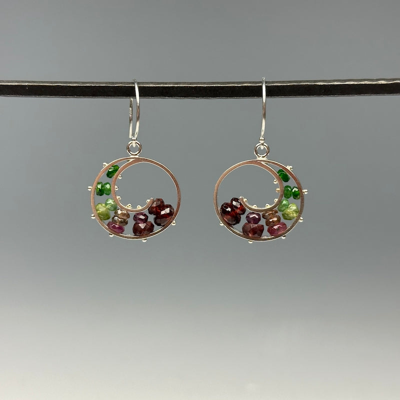 Medium Spiral Earrings in Watermelon - Heart of the Home LV