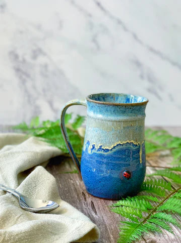 Aegean Blue Tall Mug - Heart of the Home Inc