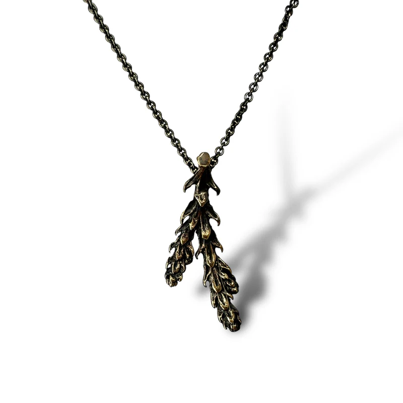 Deerhorn Cedar Pendant in Bronze - Heart of the Home Inc