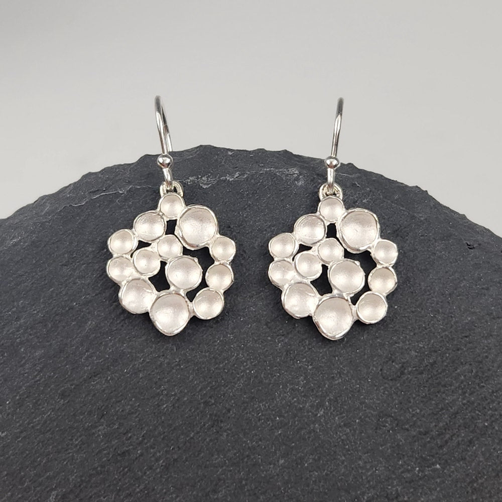 Champage Circle Earrings in Sterling Silver - Heart of the Home LV