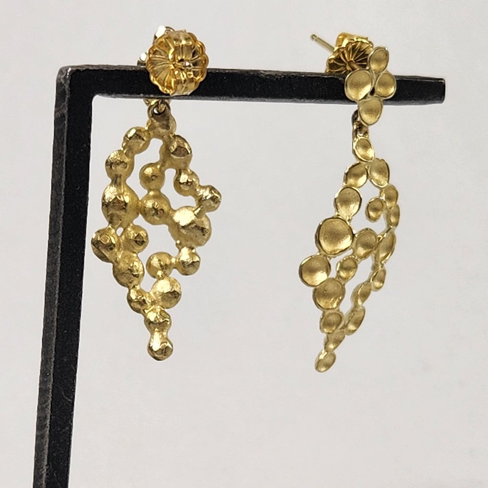 Champagne Marquite Post Earrings - Heart of the Home PA