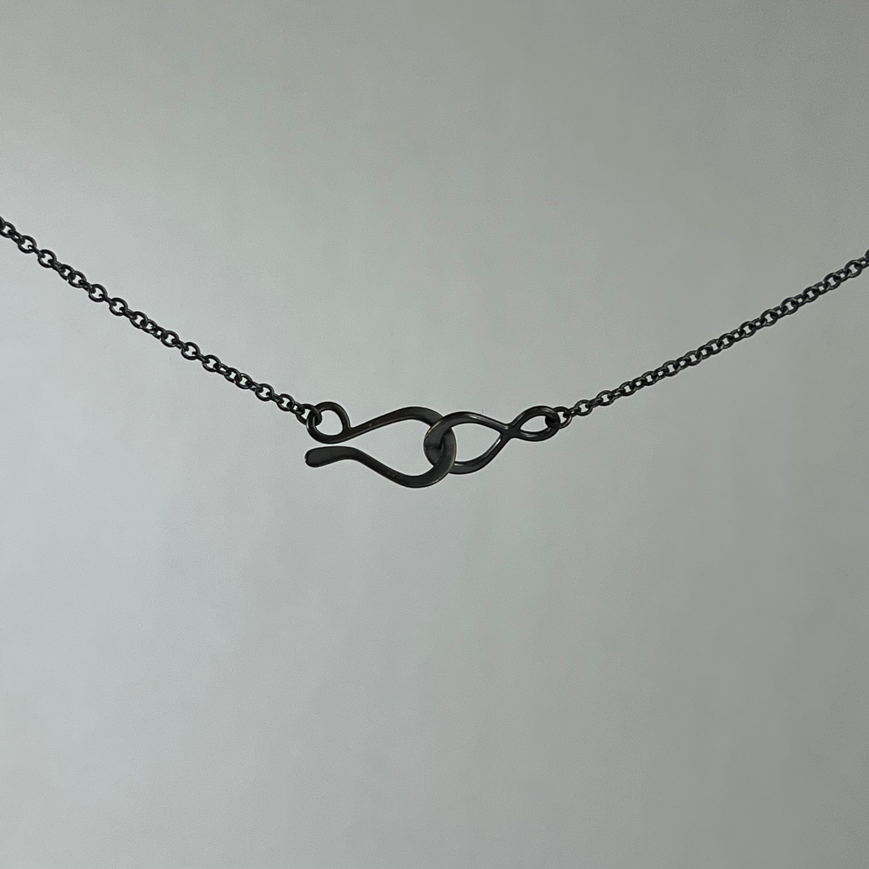 Small Wish Pod Pendant in Gold and Oxidized Silver - Heart of the Home LV
