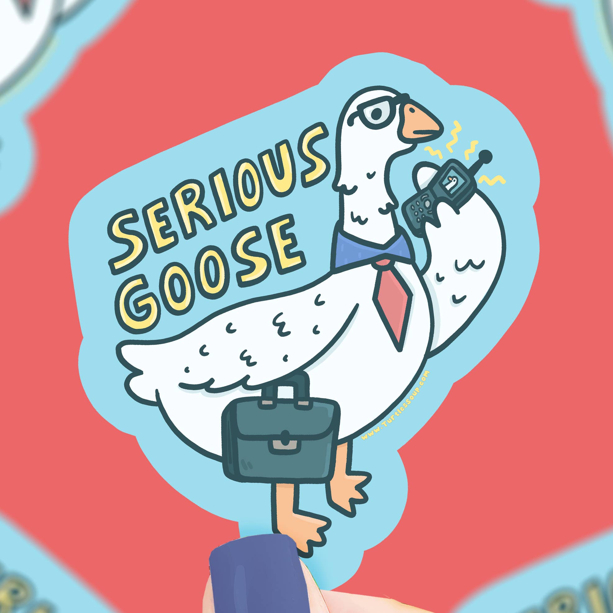 Serious Goose Sticker