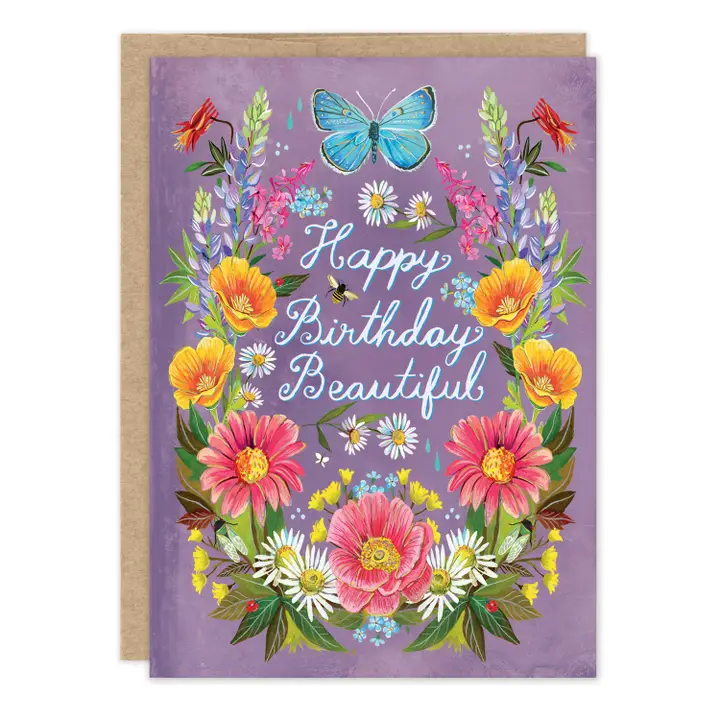 Prairie Flowers Birthday Card - Heart of the Home Inc