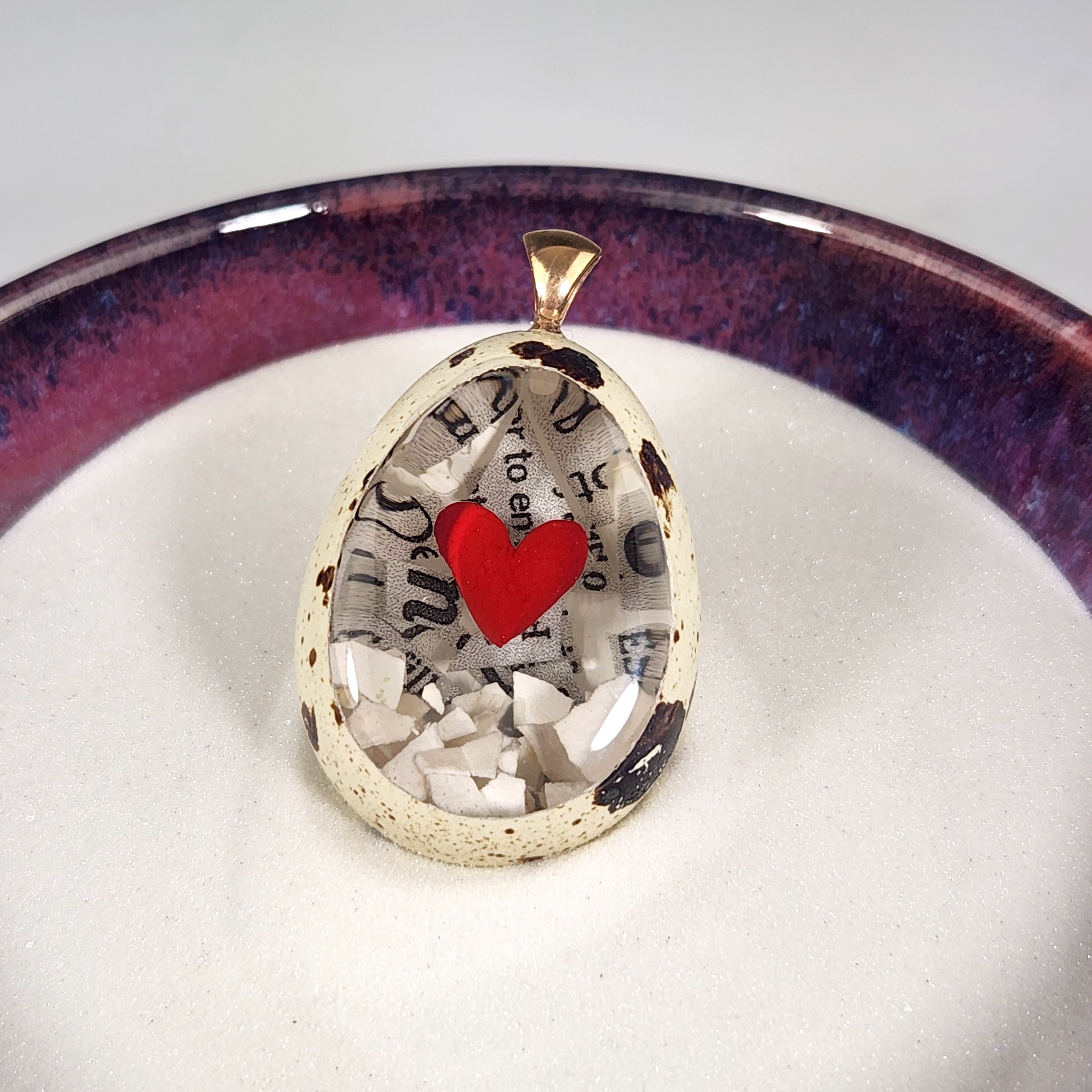 Love Story and Red Heart Quail Egg - Heart of the Home LV