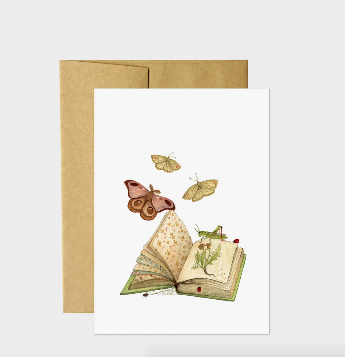 Freya&#39;s Book Moths Card - Heart of the Home LV
