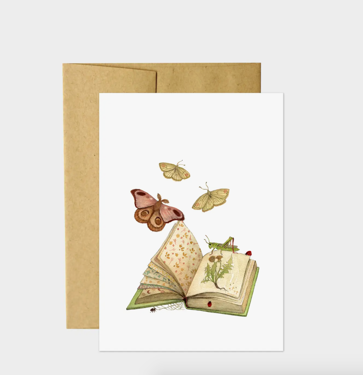 Freya's Book Moths Card - Heart of the Home LV