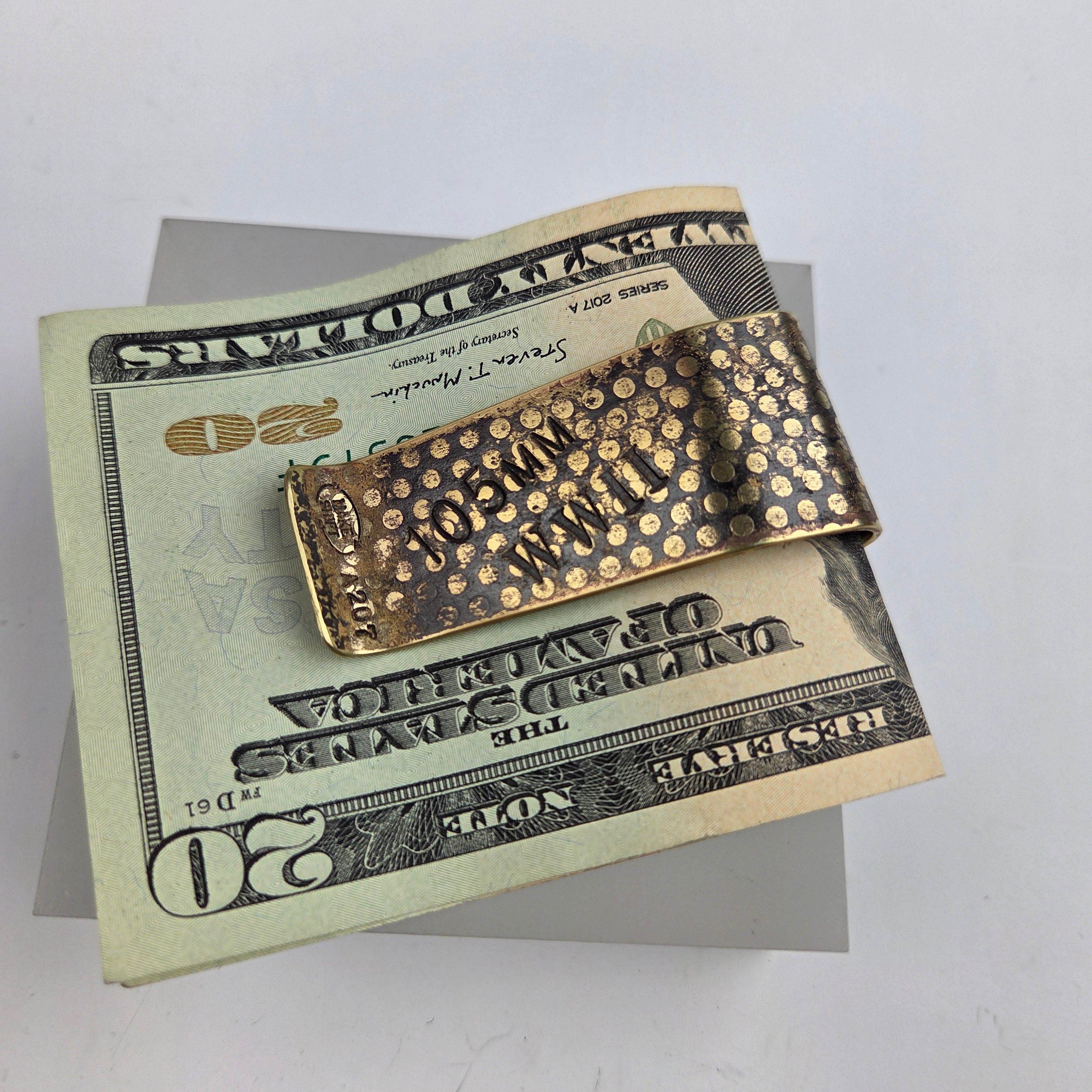 WWII Shell Casing Money Clip - 1945 Grid - Heart of the Home Inc