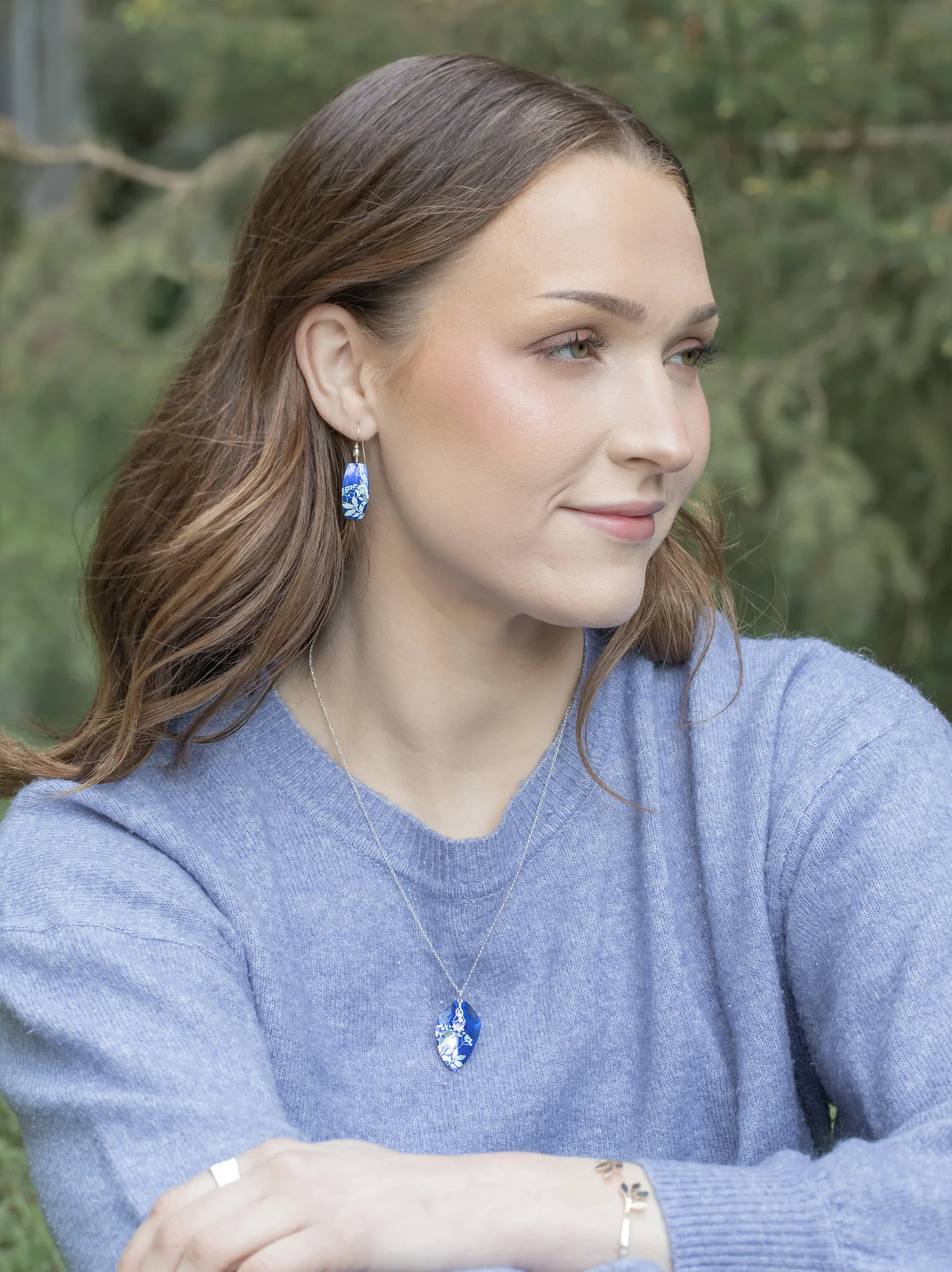 Blooming Elm Pendant in Indigo - Heart of the Home Inc