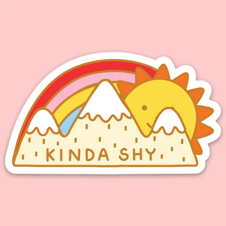 Kinda Shy Sticker - Heart of the Home Inc