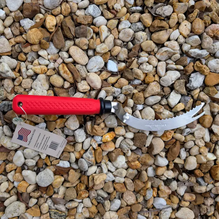 Red Left-Handed Angle Weeder - Heart of the Home Inc