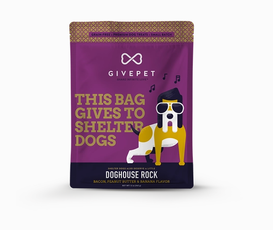 GivePet Doghouse Rock Dog Baked Biscuit Treats - Heart of the Home Inc