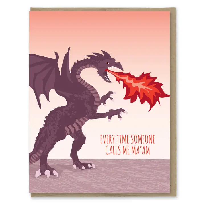 Ma'am Dragon Birthday Card - Heart of the Home LV