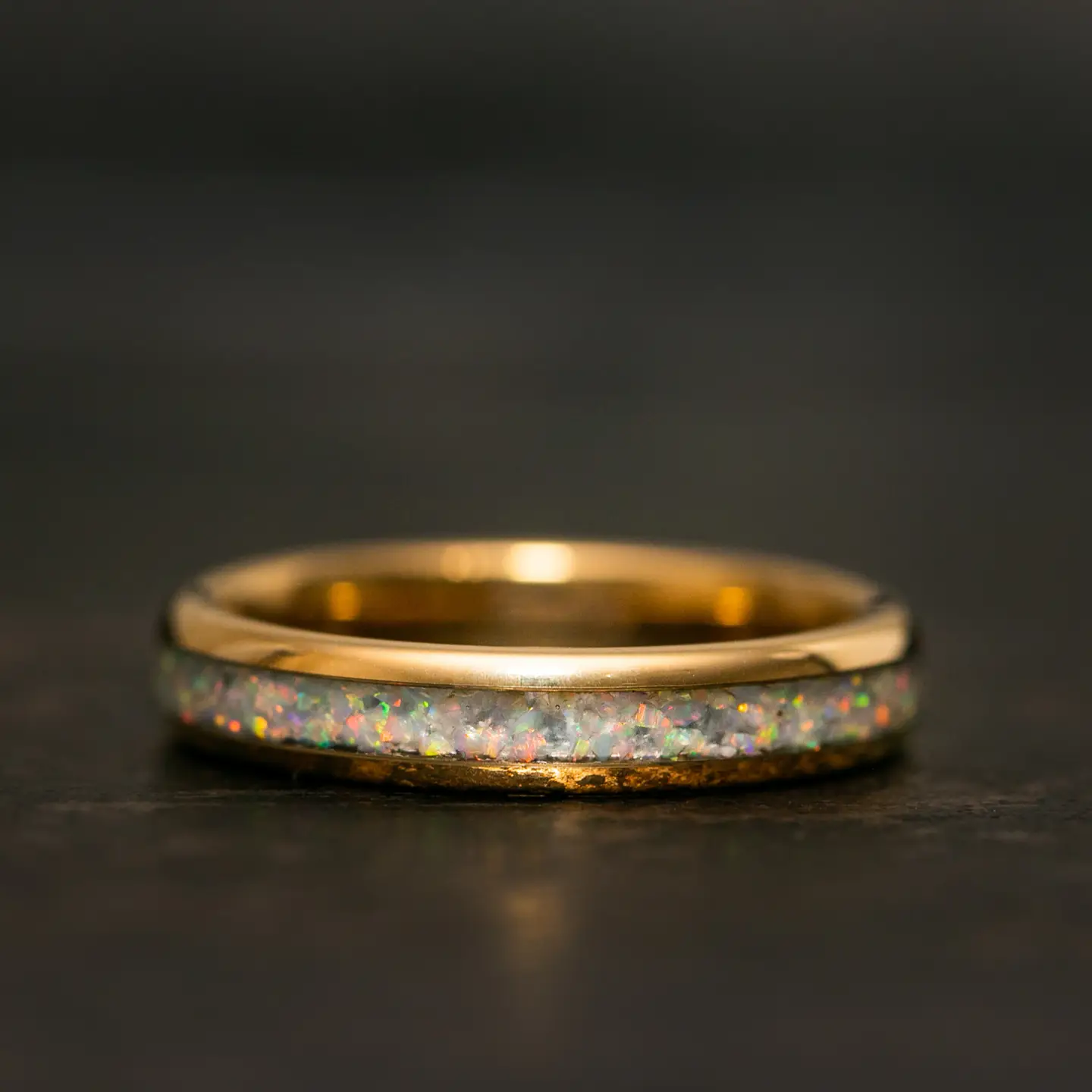Crushed Opal Inlay Ring