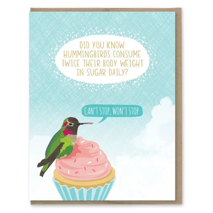 Hummingbird Sugar Birthday Card - Heart of the Home LV