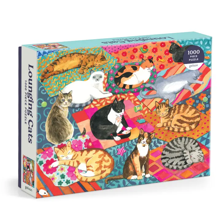 Lounging Cats 1000 Piece Puzzle - Heart of the Home Inc