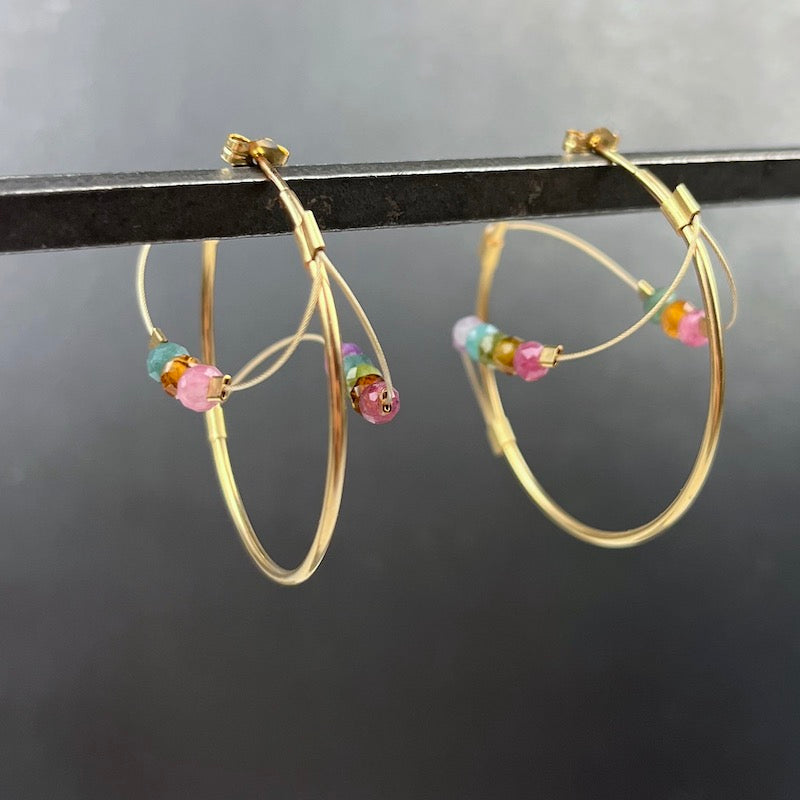 lv earrings gold hoops