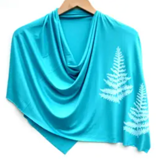 Fern Poncho in Sky Blue - Heart of the Home LV