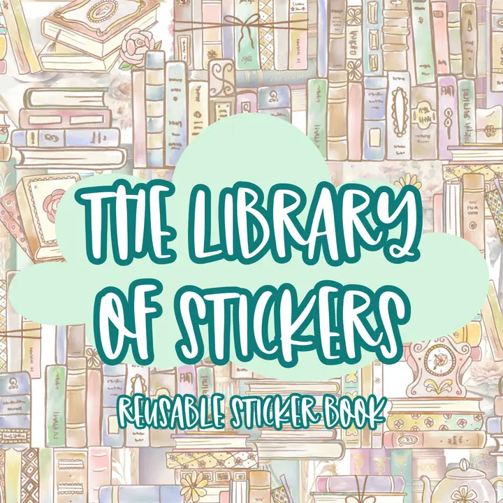 Libary of Stickers - Reusable Sticker Book