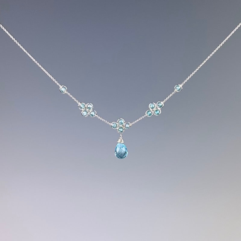 Blue Clover Necklace - Heart of the Home Inc