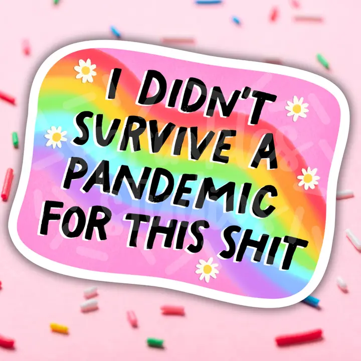 Pandemic Survivor Sticker - Heart of the Home Inc